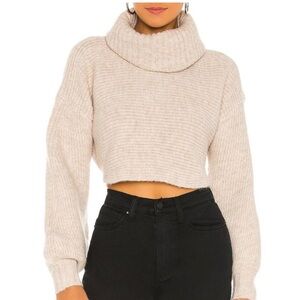 Micheal Costello X Revolve Cozy Cream Turtleneck Sweater